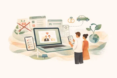 Nachhaltige Hochzeitsplanung mit digitalen Hilfsmitteln